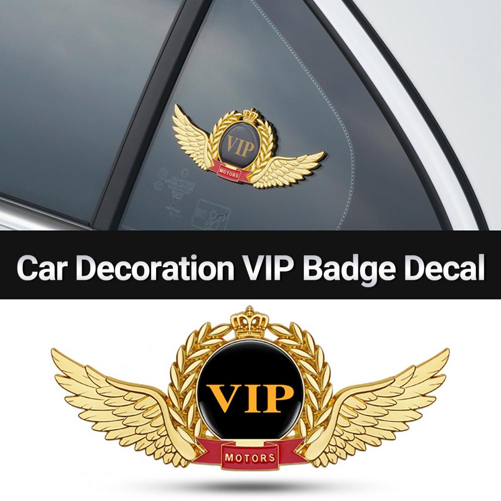Unique  Emblem Sticker Compact 3D VIP Emblem Sticker Exquisite Workmanship Self Adhesive Car 3D Decal for Car