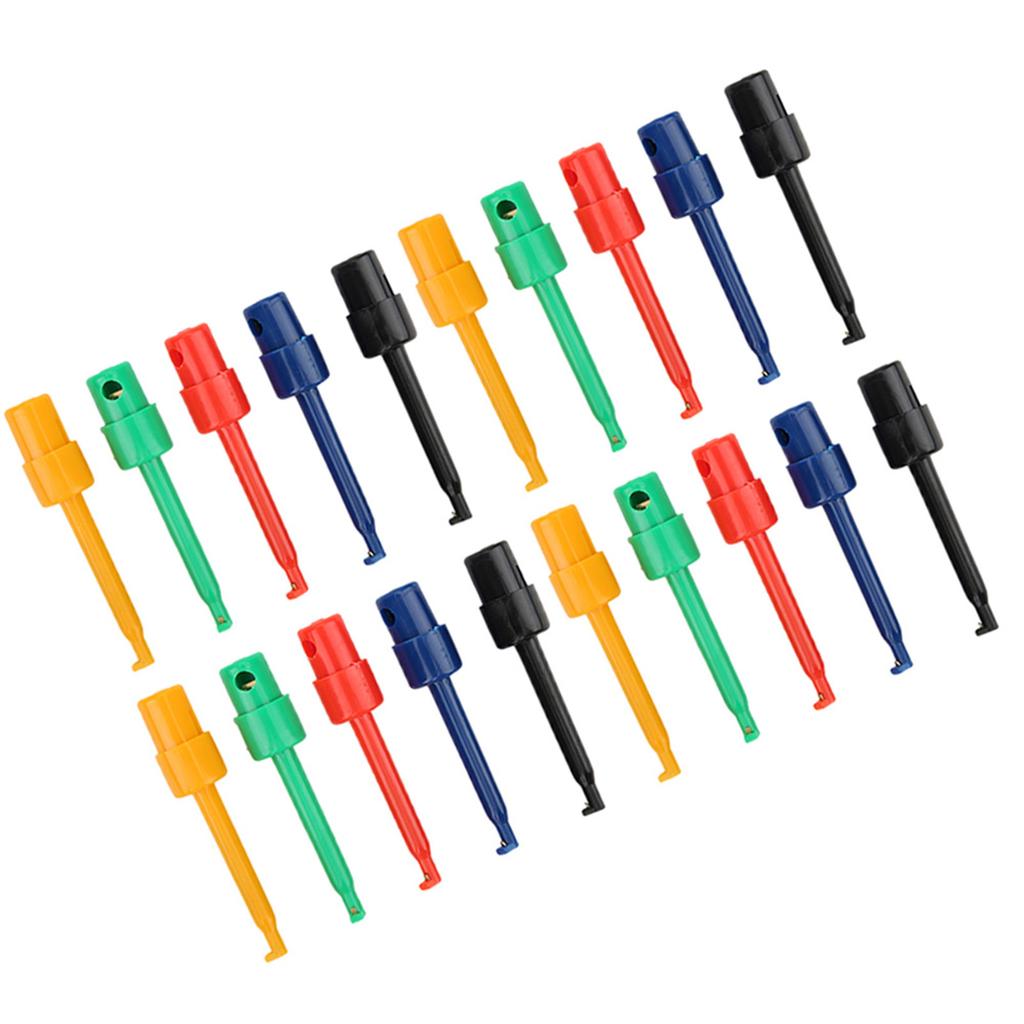 20 Stück Große Testhakenklemme Greifer Testsonde für Elektronische Tests Multimeter-ZubehörGroß
