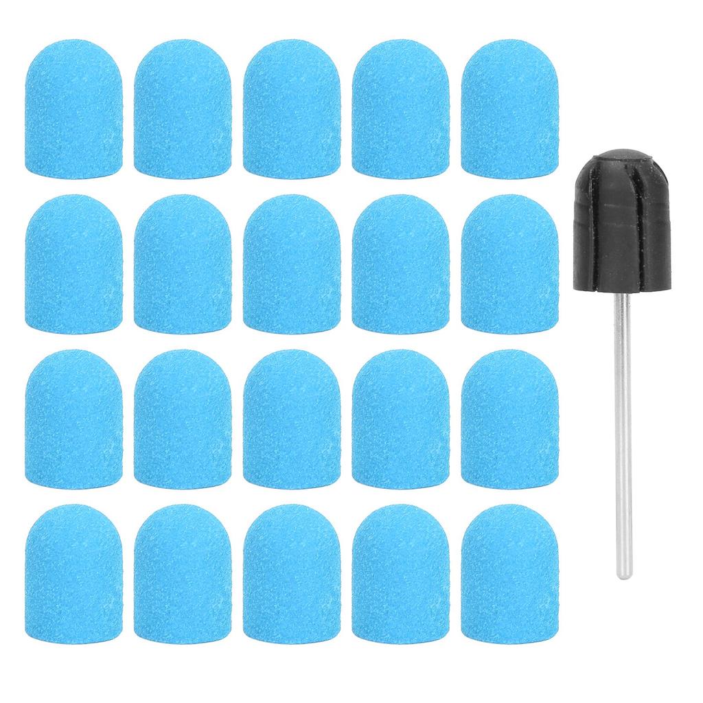 Nail Sanding Band Drill Bit Nail Art Polishing Sanding Cap Set Accessory (10 x 15mm)