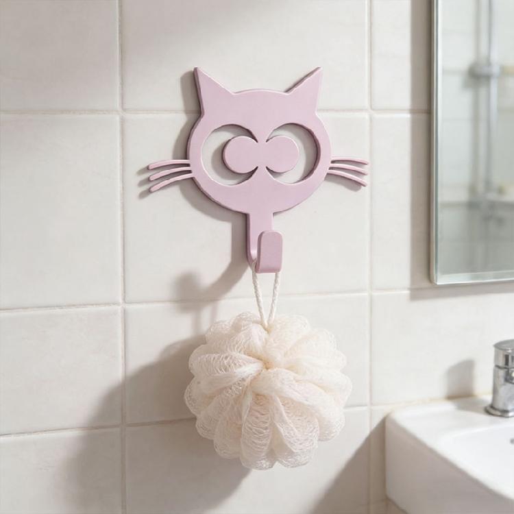 Set Of 2 Playful Cats Wall Hooks Easy To Installation Metal Construction Hanger for Coats Bags And Daily Essential
