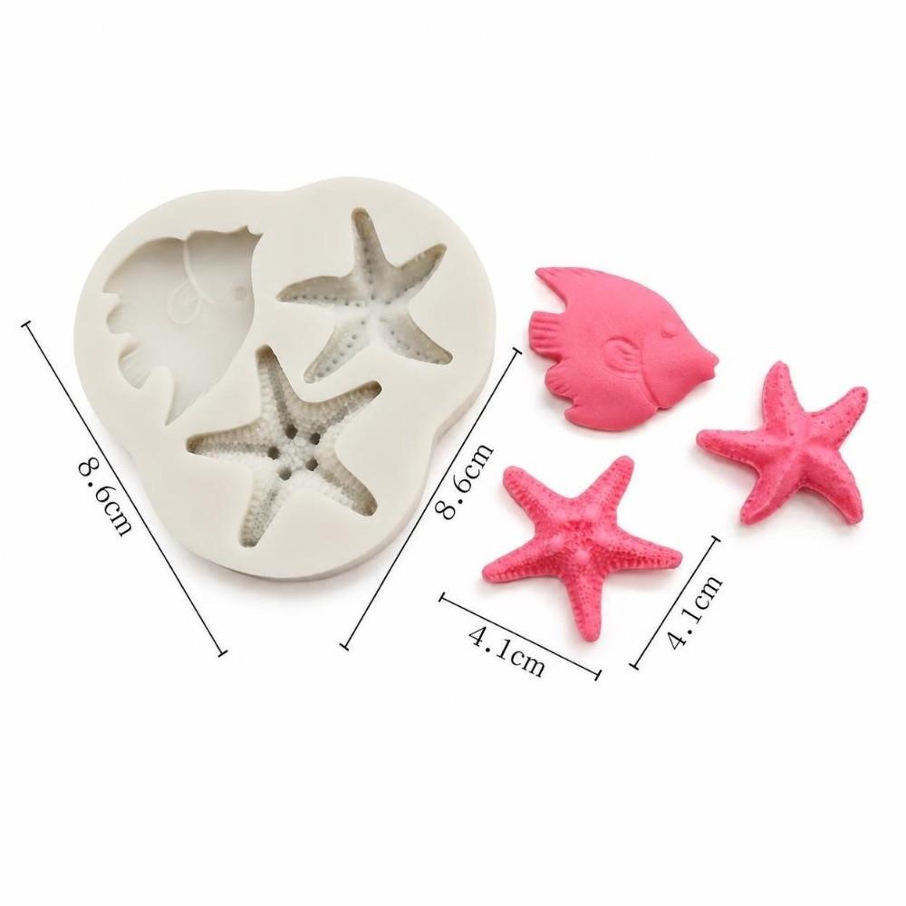 3PCS Heat Resistant Mermaid Tail Silicone Mold Silicone Baking Mold Birthday Cake Decoration