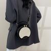 Stylish Women's Trendy Pu Leather Round Bag With Unique Design For Casual Outfits