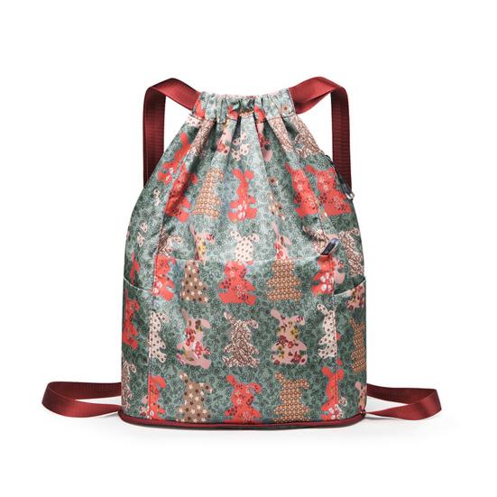 Yousheng Waterproof Foldable Drawstring Backpack Abrasion-resistant Multi-pocket Durable Versatile Travel Bag