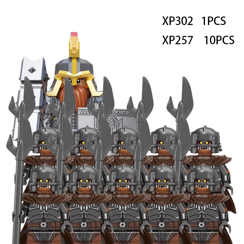 Soldados Élficos Medievais de Rohan Guarda Exército lotr Figuras de Ação Mini Blocos Boneca Montar Blocos de Construção MOC DIY Brinquedos para presentes de criança
