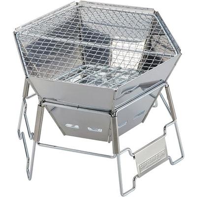Captain Stag Captain Stag M 6498 [hexa Stainless Steel Fire Grill  M ]
