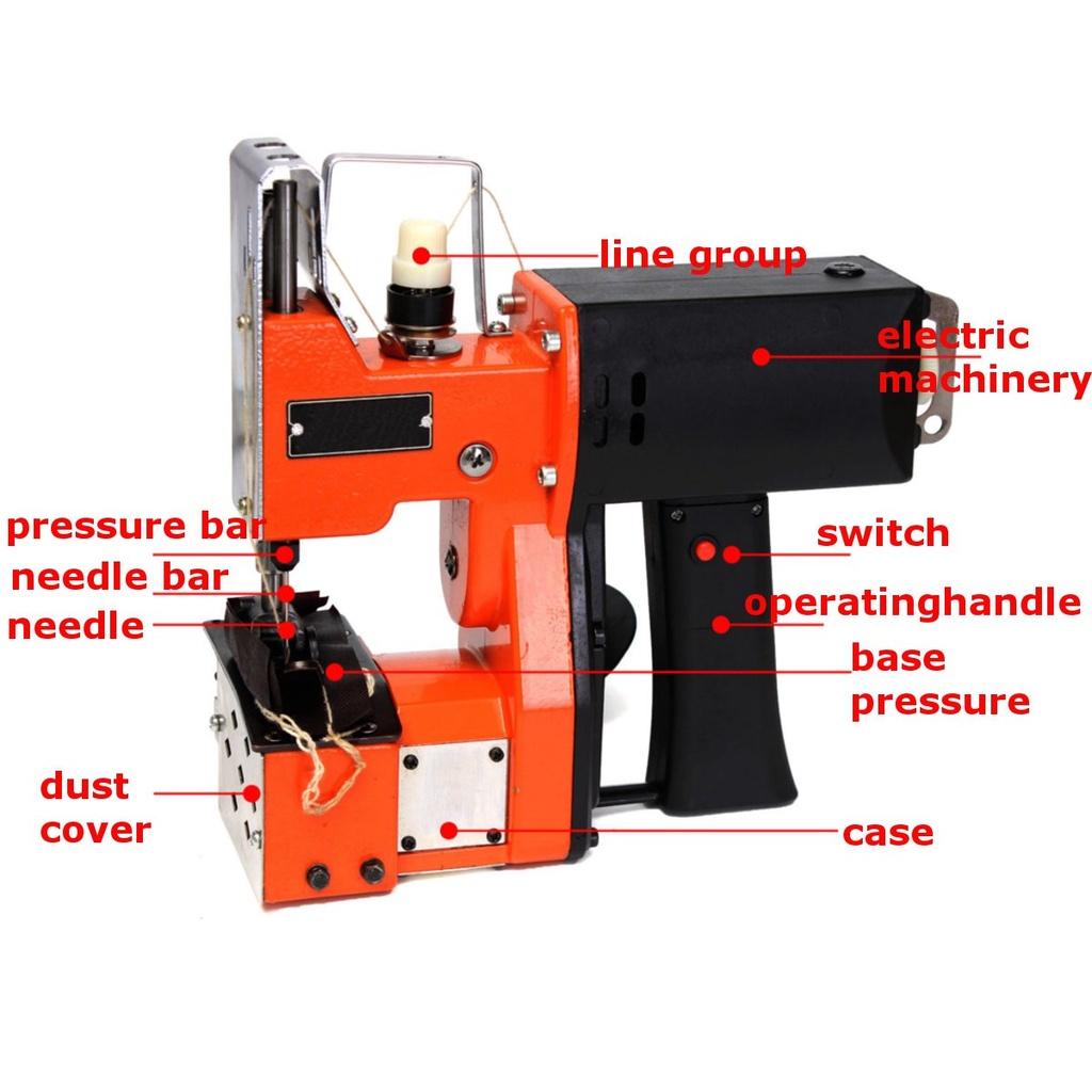 100W 220V Sealing Machines Industrial Cloth Stitching Seal Machine With Adapter Portable Electric Sewing Machine