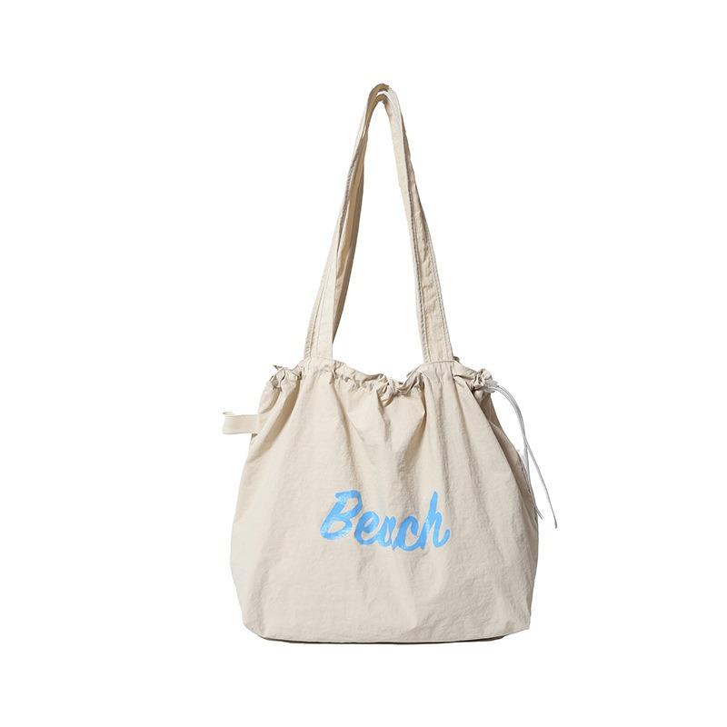 New Drawstring Canvas Bag Tote Bag Commuter Tote Bag Shoulder Bag Large Capacity Shopping Bag Bento Bag