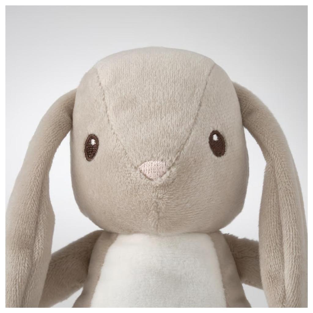 IKEA DVARGHARE Plush Rabbit, Beige, 21cm (m00597066)