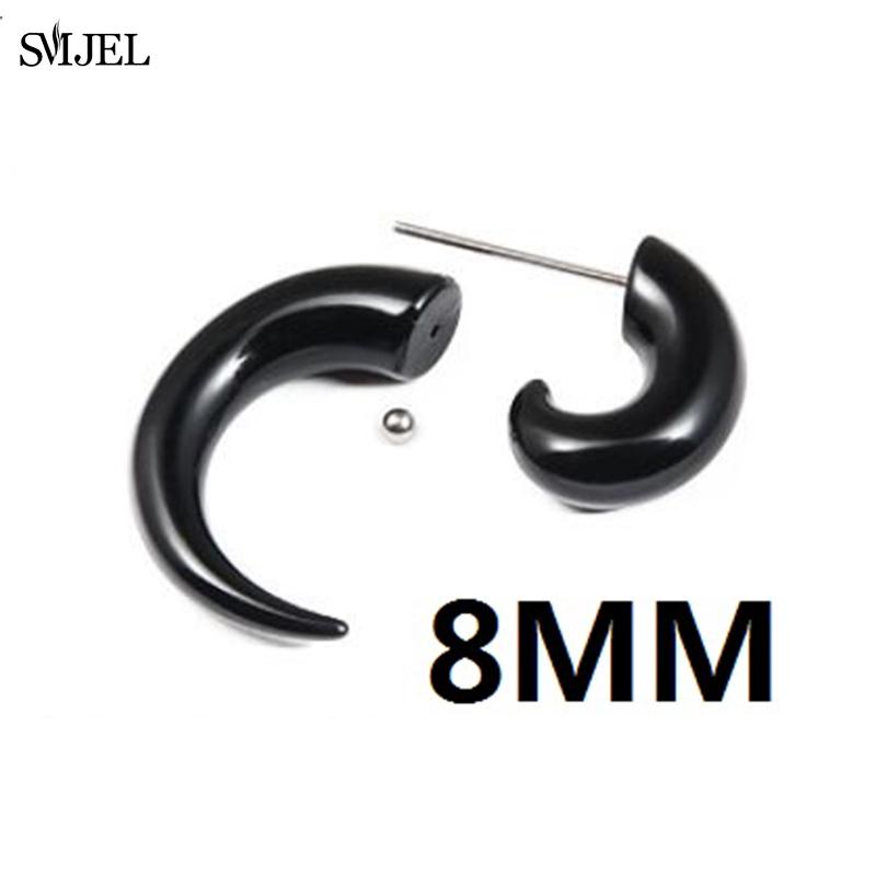 Punk New Fashion Spiral Earrings Tapers Snail Ear Expanders Black Earring 4/5/6/8/10 Mm Body Jewelry Men Women Ear Plug Piercing