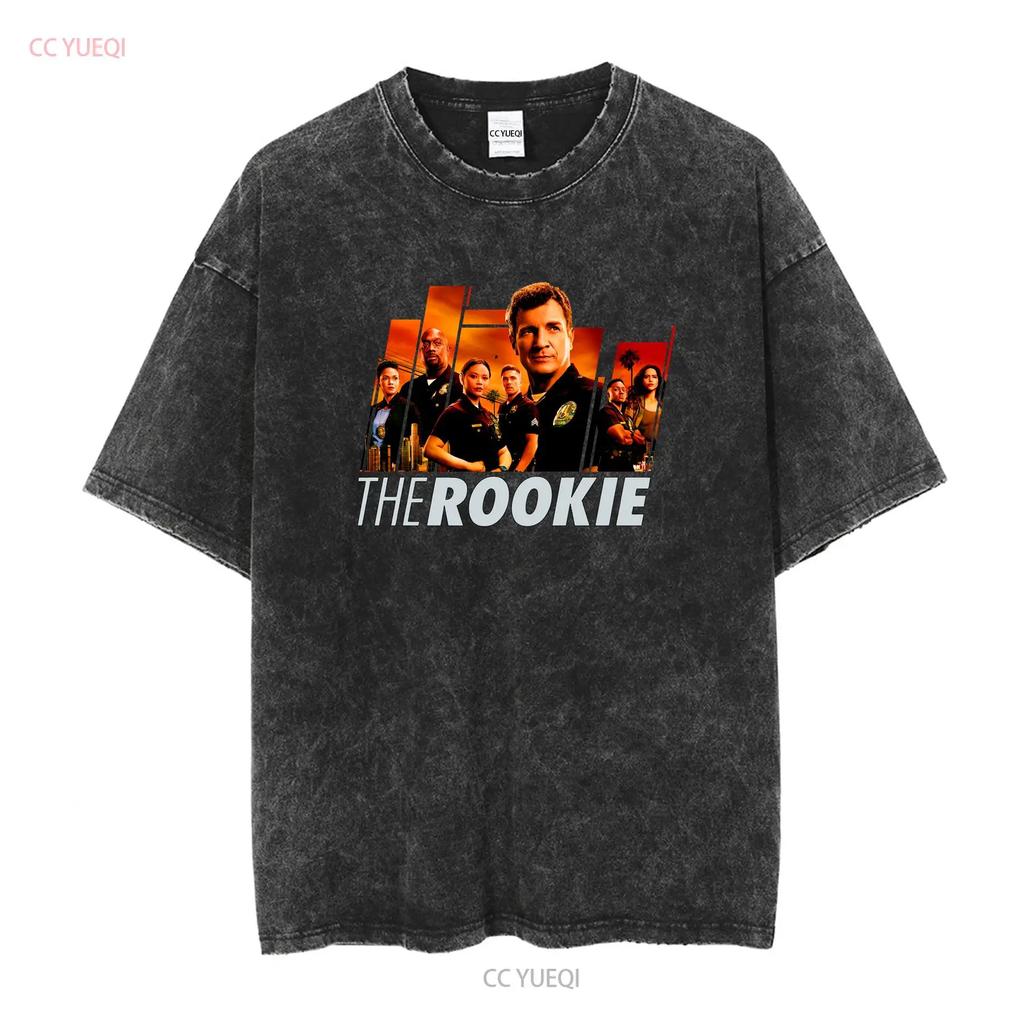 The Rookie Fanart Poster Klassisches T-Shirt lang- oder kurzärmlig Vintage Gewaschen Weich Mode Lässig Unisex Oberteil für den Alltag