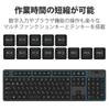 ELECOM Bluetooth Full Keyboard with Numeric Keypad, Membrane Type, with Stand, Multi-Pairing Compatible, iPad, Surface, Black, TK-FBM112BK