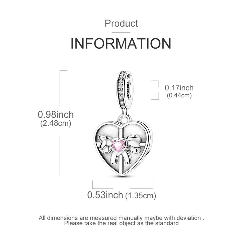 New 925 Sterling Silver Pink Series Scissors Dancing Skirt Buttons Pendant Love Beads Bags Charms Fit Bracelets DIY Jewelry Gift