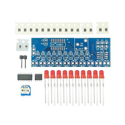 Smart Electronics Kits NE555+CD4017 Light Water Flowing Light LED Module DIY Kit