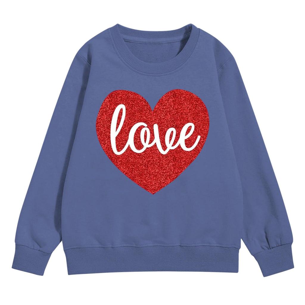 Girl's Sweatshirt, Long Sleeve, Neck Pullover, Cute Loose Neck Sweatshirt