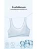Girls' Cotton Sports Bra with Fixed Cups - Youth Vest