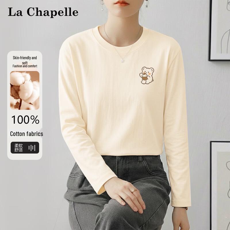 

La Chapelle Women s Sweet Bear Cake Print Long-Sleeve T-Shirt L