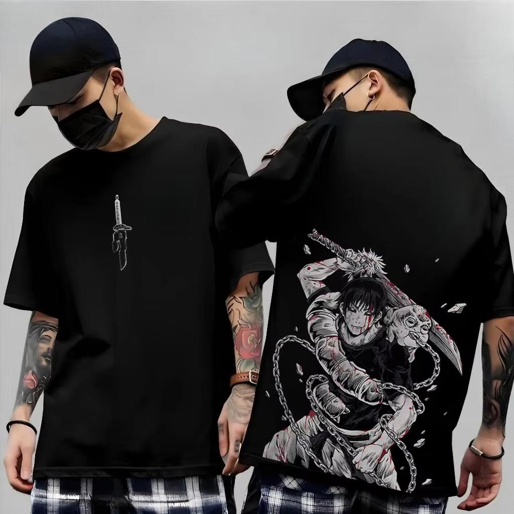 Gojo Satoru Jujutsu Kaisen Print Short Sleeves T-shirt Cotton Clothes Funny Round Harajuku Y2K New Arrival Tee Tops