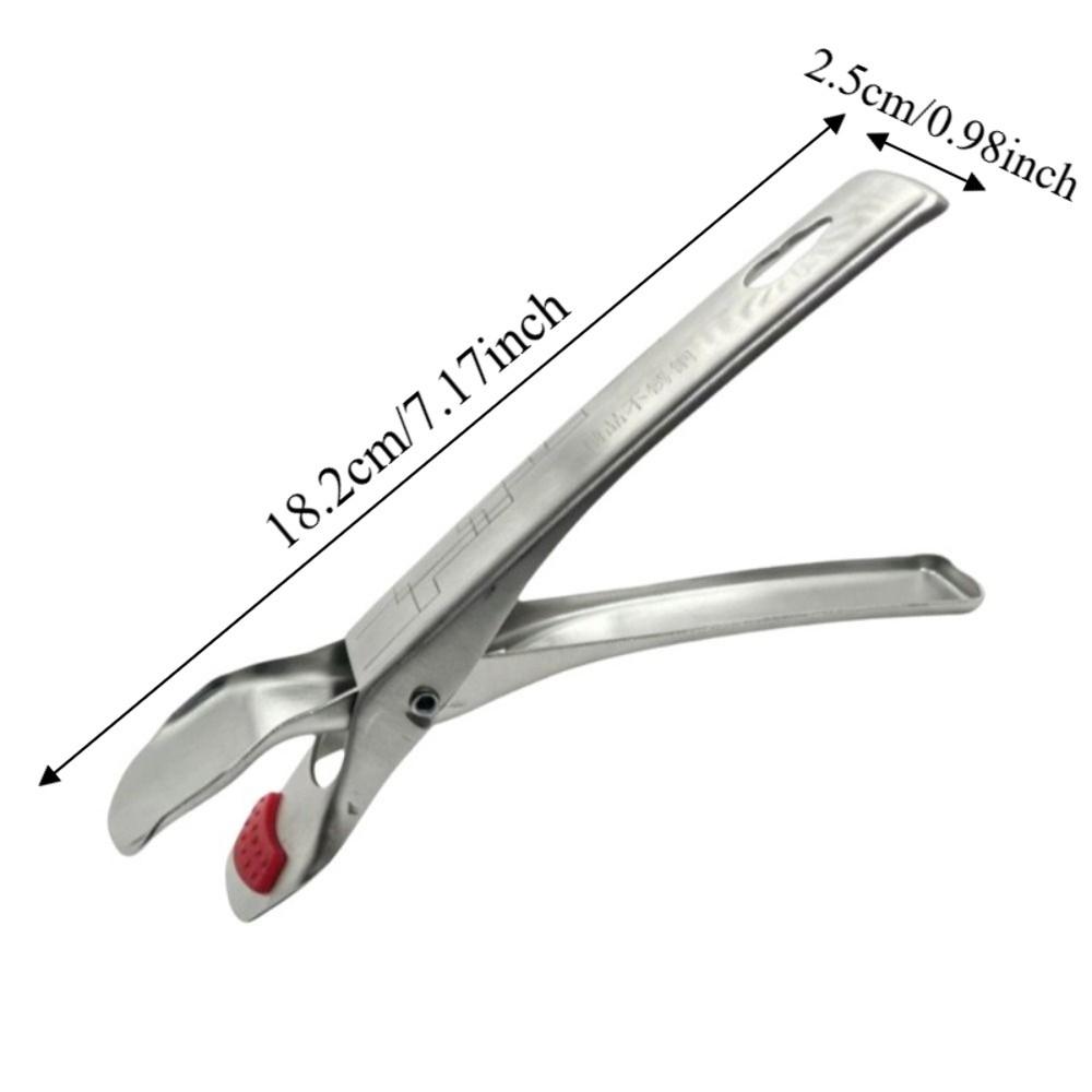 Ergonomic Handle Stainless Steel Dish Clips Non Slip Hot Plate Holder Bowl Clips Restaurant