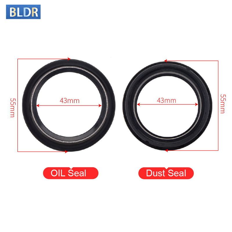 43x55x11 43 55 11 Front Fork Oil Seal Dust Cover For KAWASAKI ZR1200 ZRX1200 ZX 12R ZZR ZR ZRX 1200 ZX1200 ZX-12R ZX12R ZZR1200