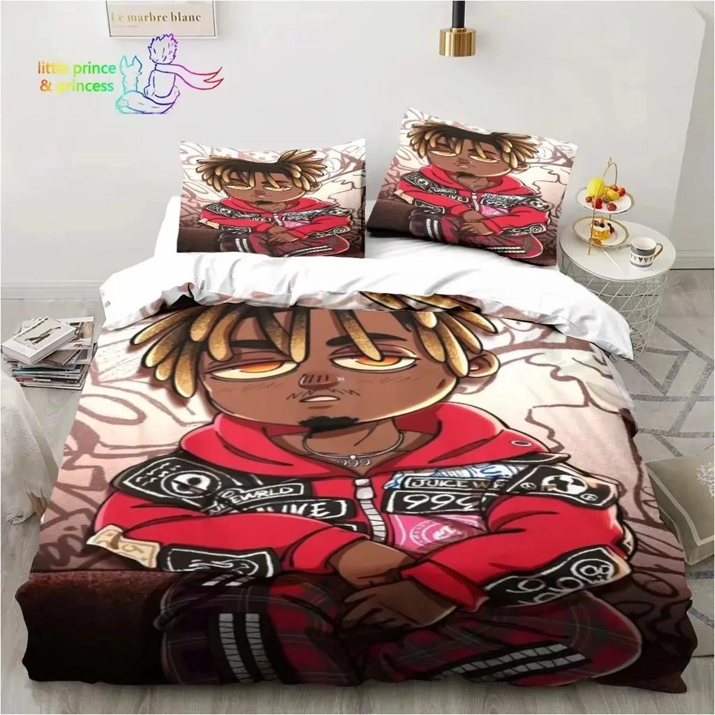 Rap Singer Juice Wrld 3D NEW Duvet Cover Pillowcase Bedding Set Adult Boy Girl Bedroom Decoration Children Single Double Large