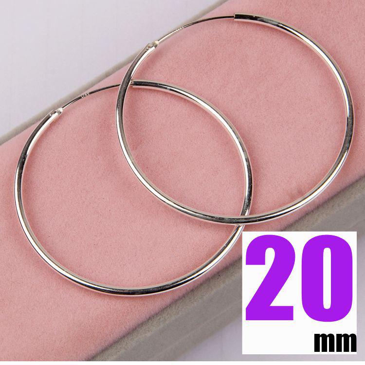 925 Sterlingsilber Große Creolen für Damen - Japanischer und Koreanischer Schlichter Stil