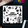 Halloweens Themed Clear Silicones Stamp Background Decoration Clear Stampers Halloweens Theme Pattern Decorative Stmap