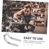 WEKADRIN 4 Motorcycle Stainless Steel Exhaust Shape Hook Spring Hook Simple