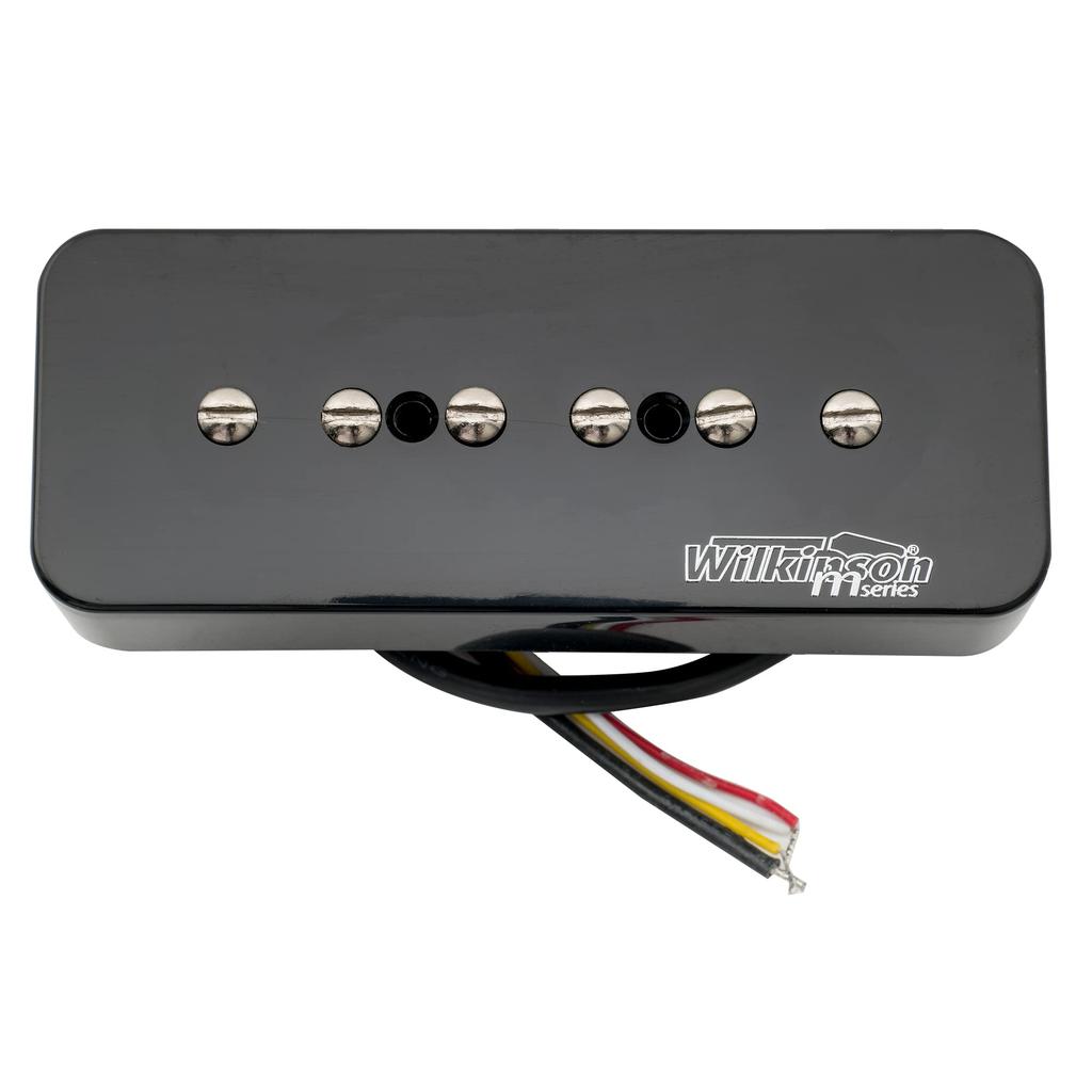 Wilkinson M Series Stacked P90 Humbucker for Electric Guitar Black Single-Coil Pickup, Size, SG/LP Bridge,