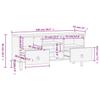 TV Cabinet 100 x 33 x 46 cm Solid Mango Wood
