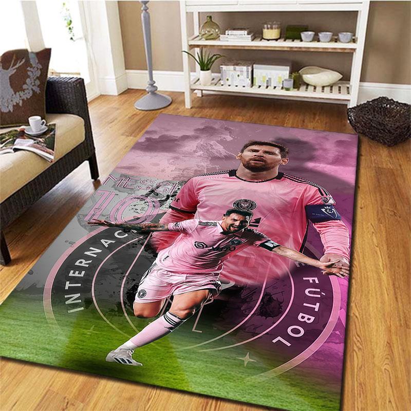 Lionel Messi Carpet Rug for Living Room Bedroom Home Sofa Decoration,Kids Play Non-slip Floor Mat