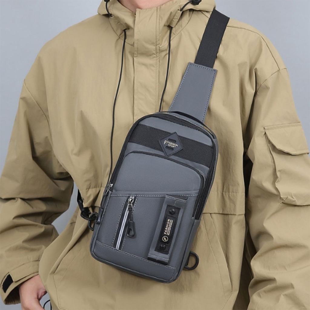 Fashion Casual Chest Bag Business Sports Small Backpack Commute Outdoor Bag Korean Version Shoulder Bag Crossbody Bag A Bag
