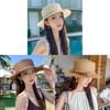 Summer Straw Hat With Wide Brim For Beach Vacation And Sun Protection