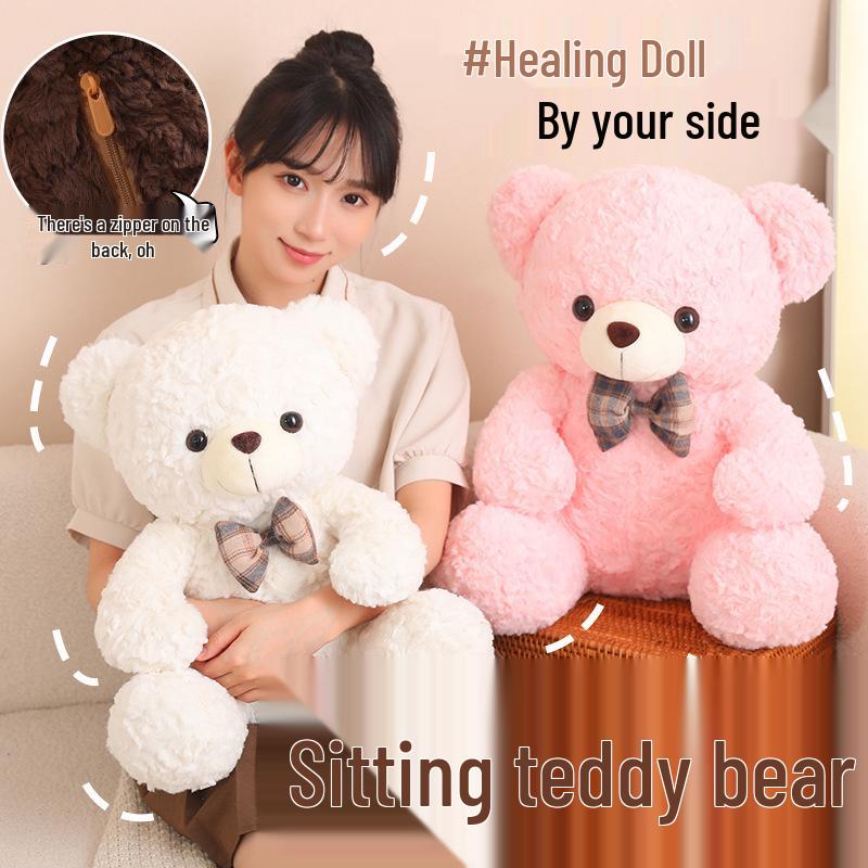 

Cute Plush Teddy Bear with Bow – Perfect Companion Doll Gift for Girls 35 cm