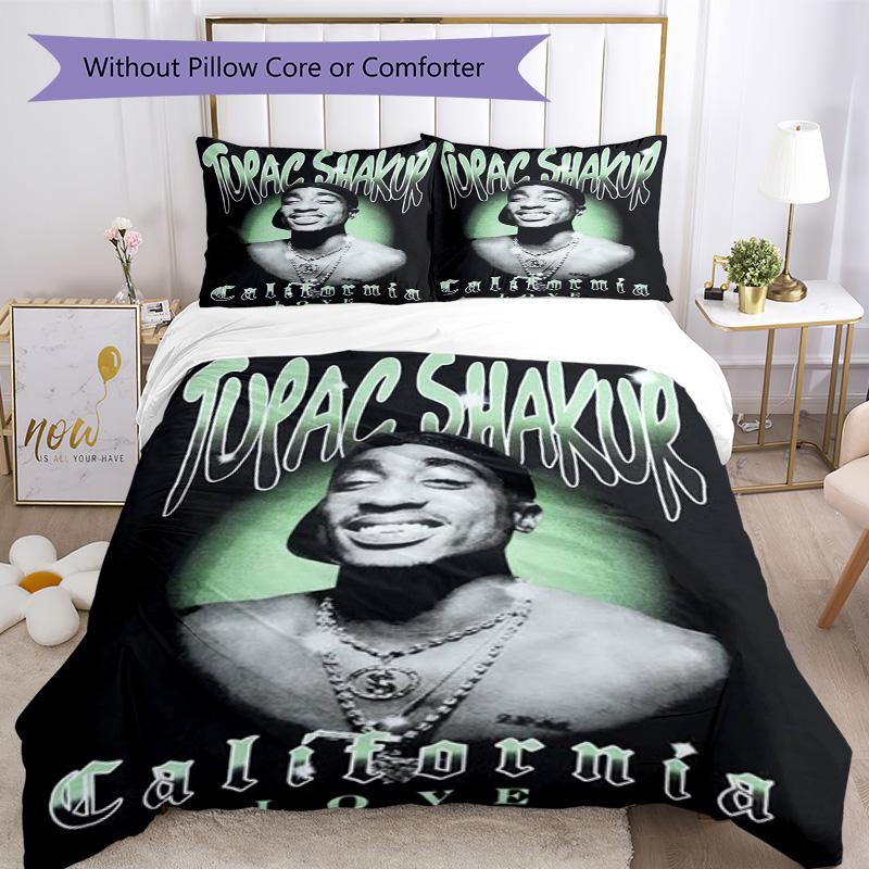 2Pac Bed Linen Set Perfect For Bedrooms Machine Washable Perfect Gift For Friends Family