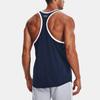 Under Armour Project Rock Blended Loose Fit Tank Top Men Tops Dark-Blue 1370484-408