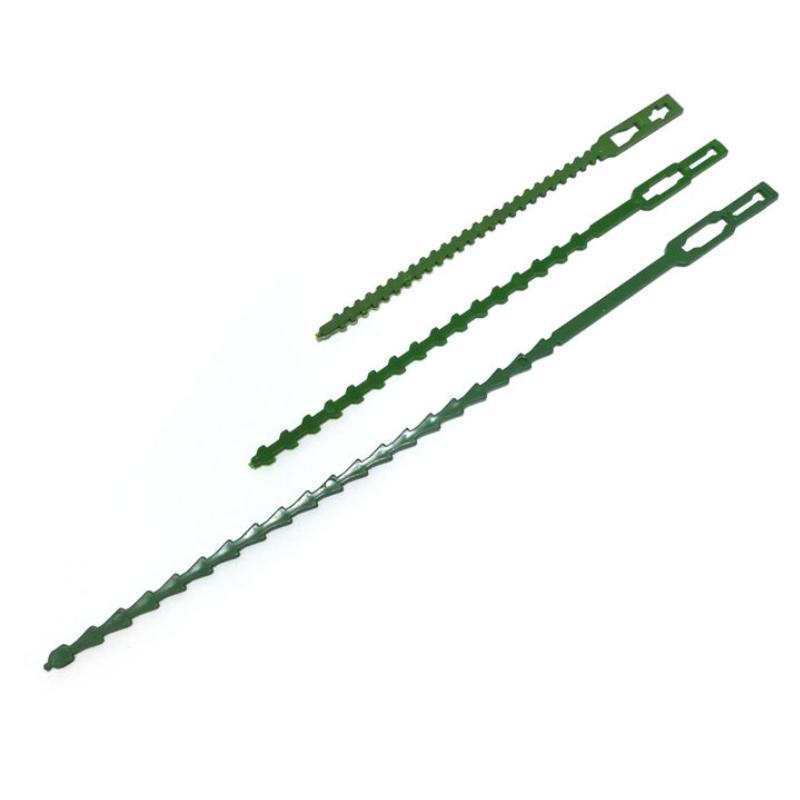 Justerbare Plast Plantekabelbånd Gjenbrukbare Kabelbånd for Hage Tre Klatrestøtte Plante Vinstokk Tomatstilk Klemme