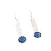 London Blue Topaz Gemstone 925 Sterling Silver Jewelry Handmade Earrings 1.9" EE-168-4