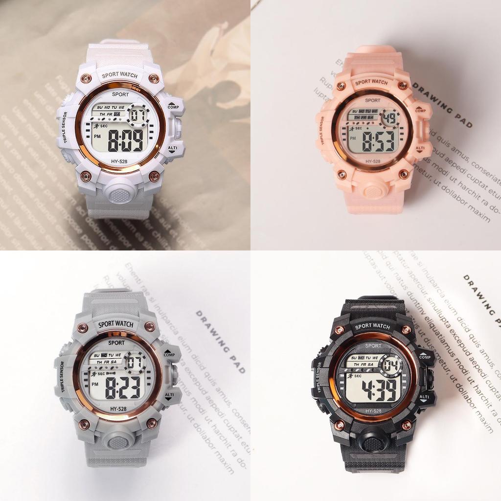 Unisex Sports Digital Watch With Led Lcd Backlight For Students And Athletes