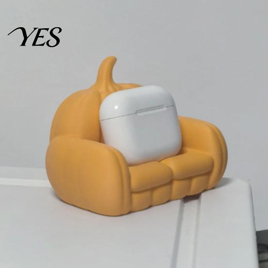 Ring And Earring Organizer Pumpkin Jewelry Storage Ornament, 3D Printed Halloween Small Accessory Sofa Shape, Handicrafts for Rings Earrings
