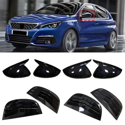 Para Peugeot 208 308 408 508 307 308 2008 4008 5008 Cubierta de Espejo Lateral Retrovisor Trasero y Cubierta de Persiana de Ventana Trasera Pegatina Exterior