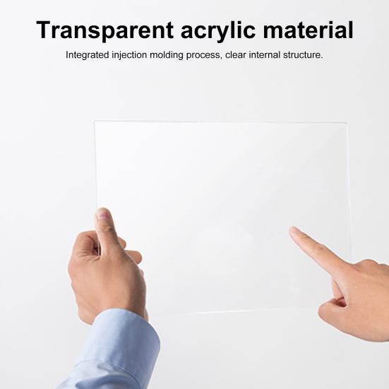 Acrylic Brochure Holder 3 Tiers A4 Size Clear Wall Mount Countertop Organizer Flyer Booklet Document Magazine Literature Display Stand Home Supplies