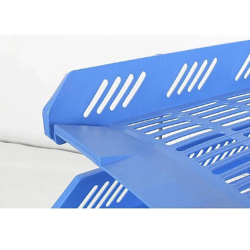 3 Tier Stackable Desk Organizer Paper Letter Tray, Desktop Tidy File Document Rack Storage Accessories for Office