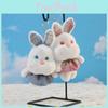 Plush Bunny Keychain With Short Plush Material For Kids And Collectors