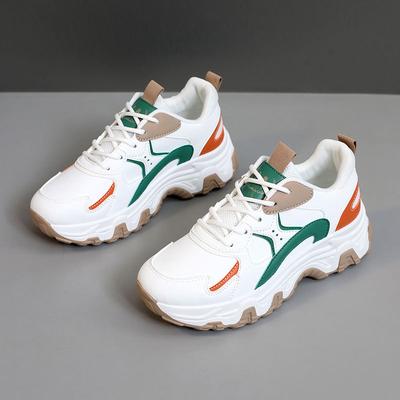2025 New Women's Platform Sneakers Fashion Color Matching Low-top Casual Shoes Spring Autumn All-match Vulcanized Shoes 35-44