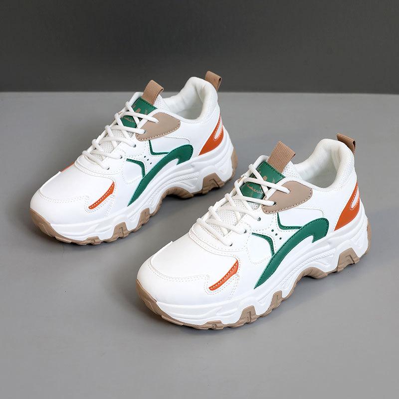 

Women s Platform Sneakers Chunky Low-Top Casual Shoes for Women 35