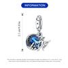Beads Copper Charms Original Blue Witch Halloween Pendant Beads Fit Bracelet Jewelry Diy Women Gift Accessory