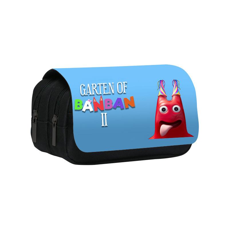 Garten Of Banban Double Layer Pencil Bag With Nylon Material For Students And School Supplies