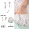 Original 100% 925 Silver Star Moon Safety Chain Fit 925 Original Bracelet & 3mm Bracelet DIY Jewelry Making Women Gift