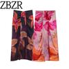 Za Spring New Arrivals Women's Clothing Zr European and American Style Fashionable Versatile Printed Casual Wrap Dress 4758010 800