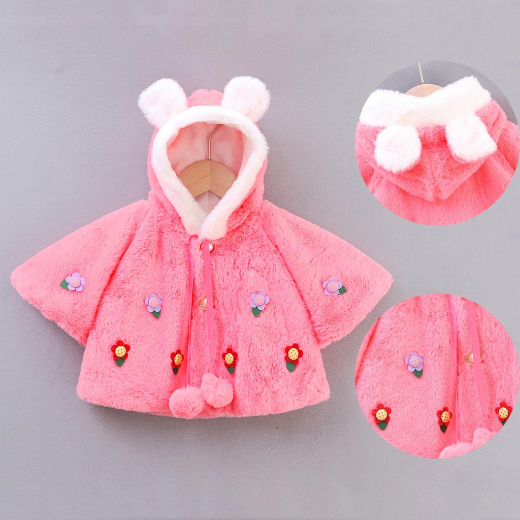 1pc Kids Children Baby Girls Christmas Costume Deer Hooded Cloak Cape Robe Coat